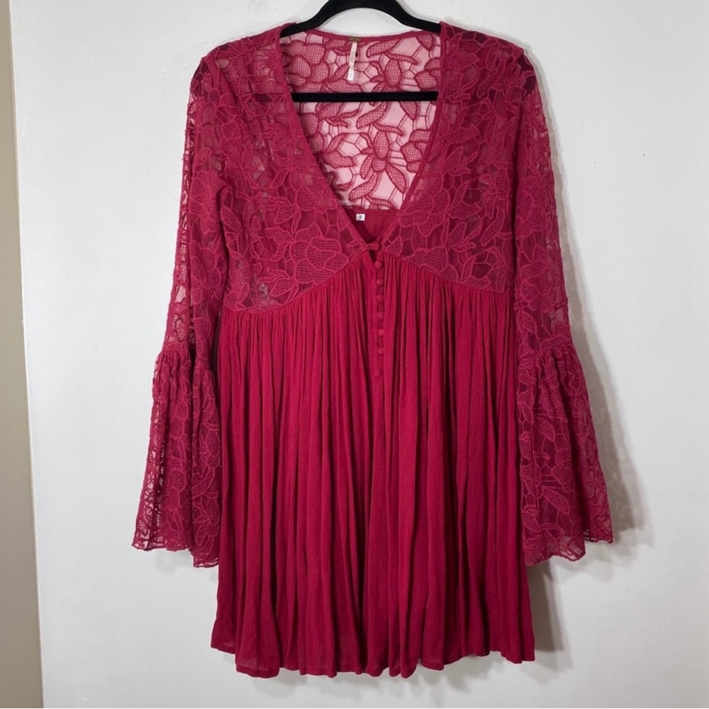 Free People Small 2 Piece Tunic Dress Pink